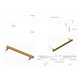 image 6 of Pushka Home Solid Brass Hexagonal Bar Handle 384mm - Black