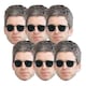 image 1 of Noel Gallagher Cardboard Face Masks - Pack of 6