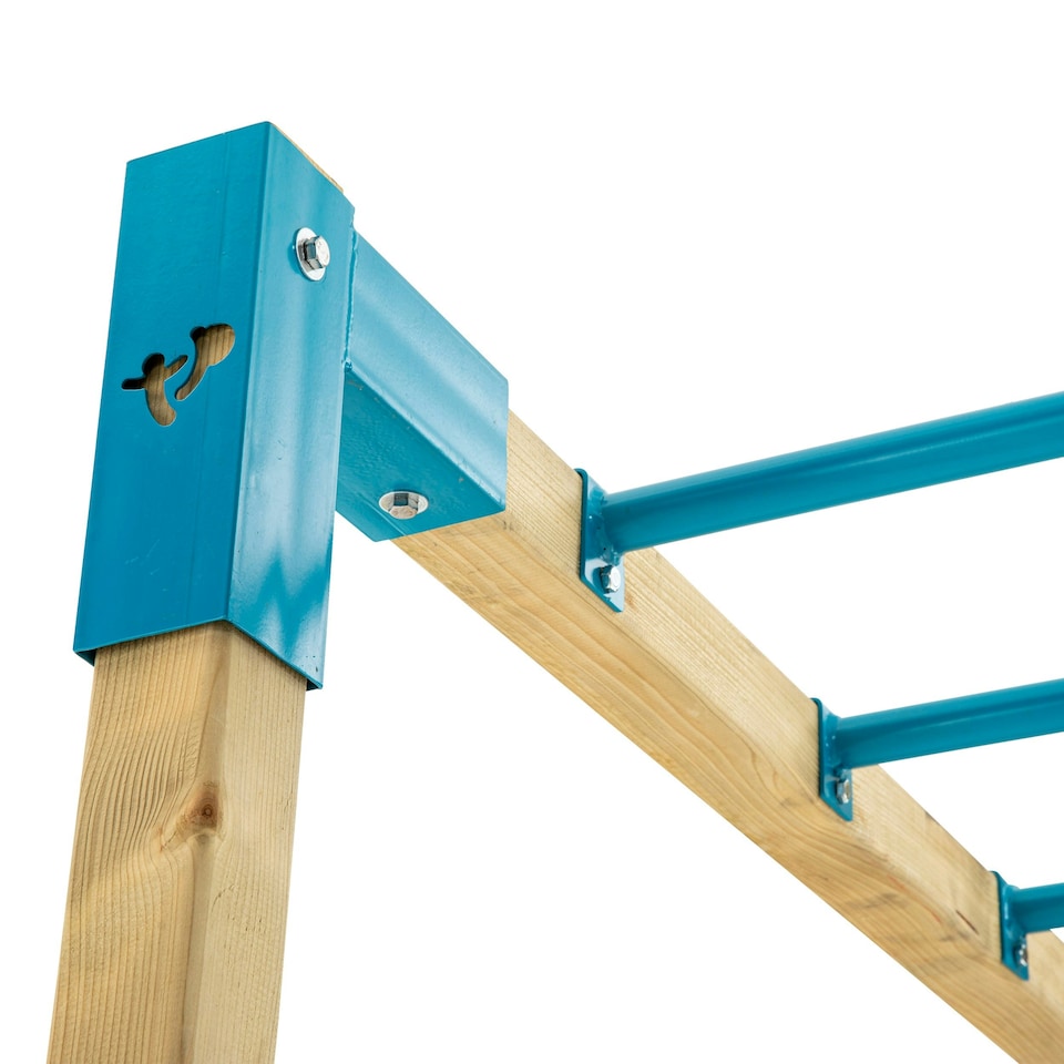 image 1 of TP Skywood Wooden Play Tower with Ripple Slide, Monkey Bars & Double Swing Arm - FSC® certified