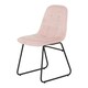 image 9 of Quebec Straight Edge Dining Set with 4 Velvet Lukas Chairs Grey