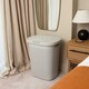 image 3 of Addis Rattan Effect 50L Laundry Hamper - Light Grey