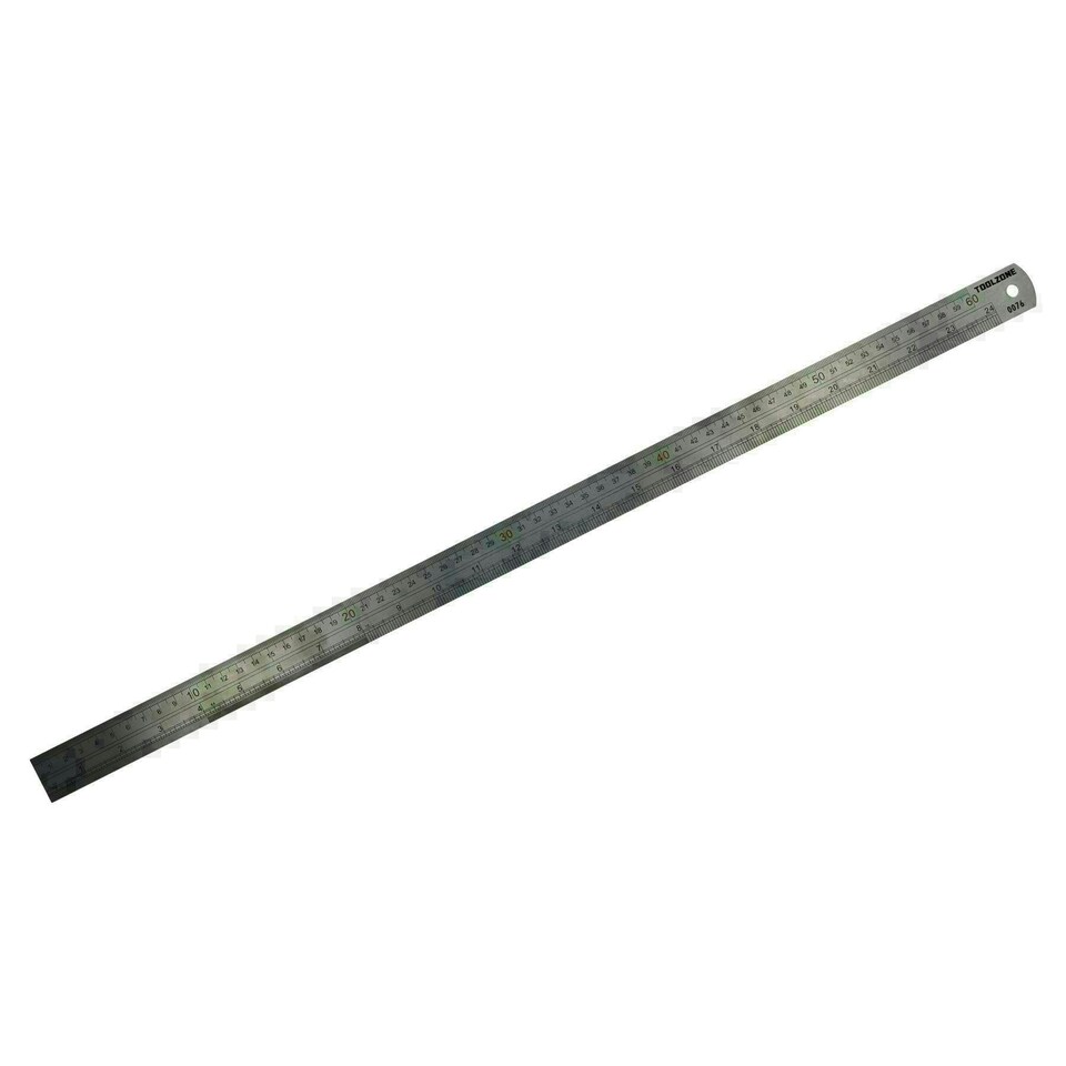 image 1 of Stainless steel ruler 24" / 610mm / straight edge / rule / measuring TE509