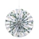 image 3 of Garden Party Assorted Paper Fan Hanging Decorations - Pack of 3