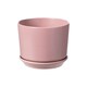 image 1 of Wisteria Ceramic Indoor Plant Pot With Attached Saucer - H10.5cm