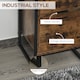 image 6 of HOMCOM Bedroom Chest of Drawers, Industrial 3-Drawer Dresser, Storage Drawers Unit with Metal Frame for Living Room, Rustic Brown