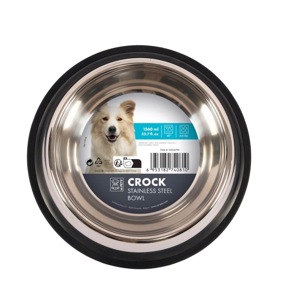 image 1 of M-PETS CROCK Stainless Steel Bowl - XL