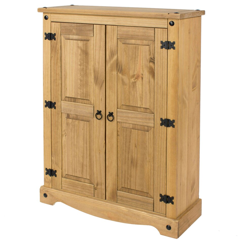 image 1 of Core Products Corona, 2 Door Cupboard Unit H110cm x W80cm x D29.6cm Brown