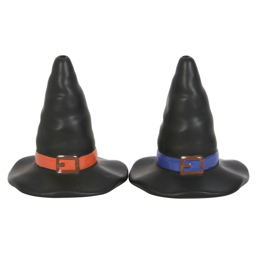 Something Different Witches Hat Salt and Pepper Shakers - Black/Blue/Orange - One Size