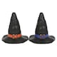 image 1 of Something Different Witches Hat Salt and Pepper Shakers - Black/Blue/Orange - One Size