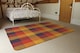 image 3 of Orange Check Pattern Rug | Multi