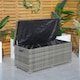 image 7 of Direct Wicker 495L Outdoor Garden Rattan Storage Box, Medium Deck Storage Box for Patio, Yard | Grey
