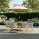 image 2 of Charles Bentley Almada 6 Seater Dining Set