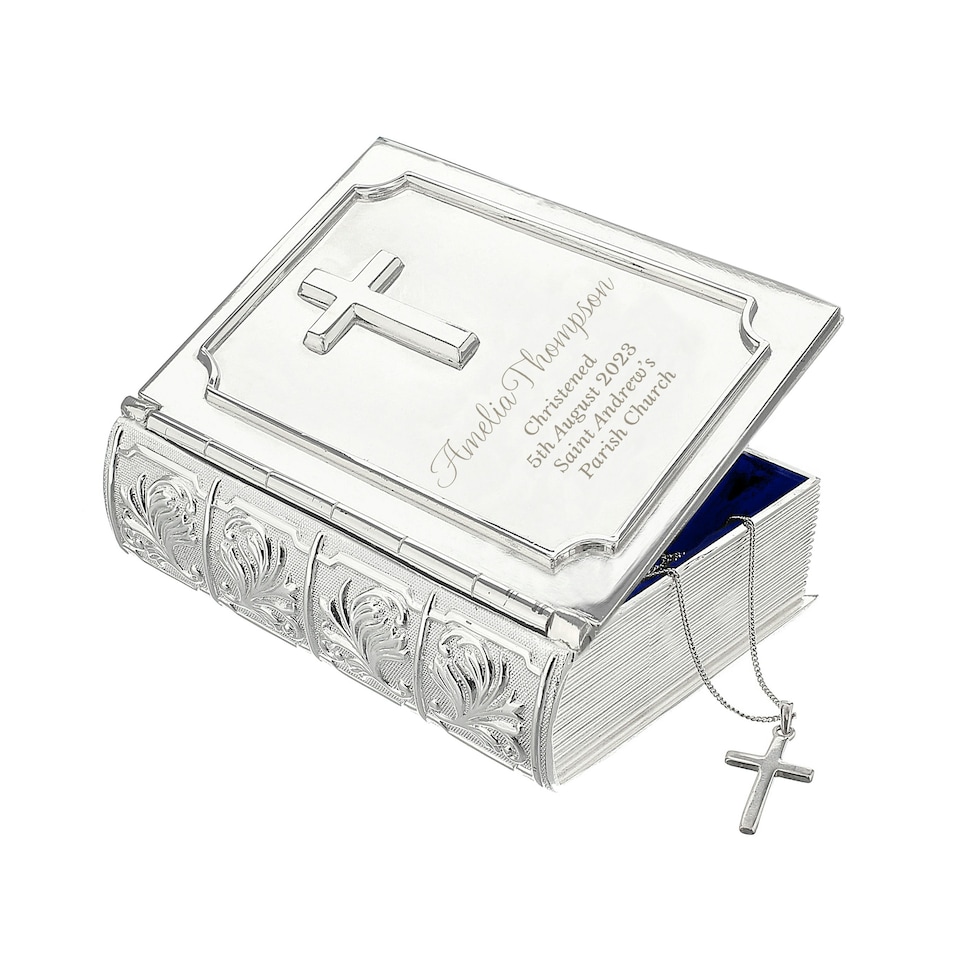 image 1 of Personalised Bible Trinket Box