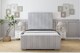 image 1 of Sloomy Radcliffe Silver Naples Bed Frame With 50" Upholstered Headboard 4'6 Double