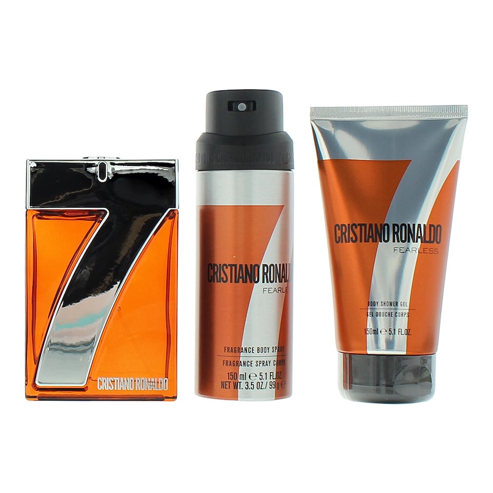image 1 of Cristiano Ronaldo Cr7 Fearless Eau de Toilette 100ml, Shower Gel + Body Spray