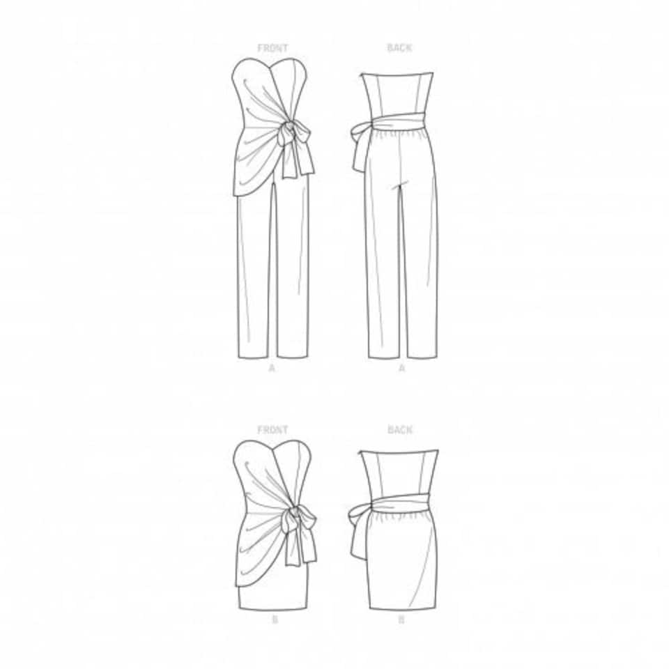 image 1 of Simplicity 9330 Paper Sewing Pattern – Women’s Jumpsuits & Dresses, Size H5 (6–8–10–12–14), Intermediate