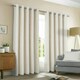 image 5 of Sundour Amberley Eyelet Curtains Beige 90x72" Cream