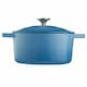 image 1 of Cooks Professional Cast Iron Casserole 20cm | 2.8L Capacity | Enamelled Inside and Out | Graduated Blue