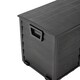 image 5 of Living and Home 290L Outdoor Plastic Garden Storage Box with Wheels, Black | Black | 290L | 1