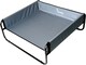 image 5 of Actiaspet Elevated Dog Bed Steel Frame Raised Pet Cot Black or Grey (Grey, Large)