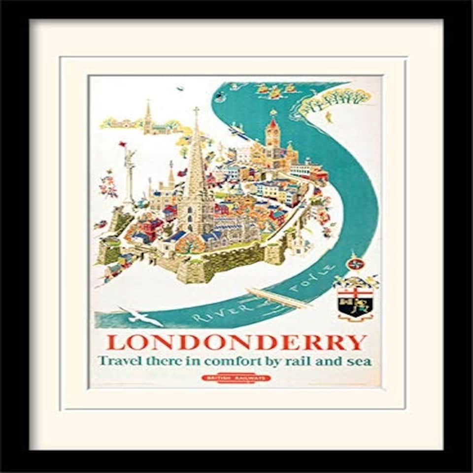 LONDONDERRY &nbsp;-PLASTIC GLASS - AG MEMORABILIA  RANGE - MP10253P