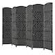image 4 of COSTWAY 6 Panel Room Divider Privacy Screen Wall Folding Partition Hand woven Rattan