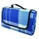 image 1 of Marco Paul Blue Chequered Picnic Blanket Blue