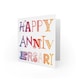 image 2 of Colourful Gradient Modern Typography Anniversary Card