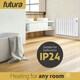 image 7 of Futura 1800W Electric Oil Filled Wall Radiator White
