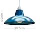 image 6 of ValueLights Civic French Blue Metal Ceiling Light Shade & Bulb | Blue