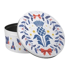 Scottish Thistle Christmas Cake Tin