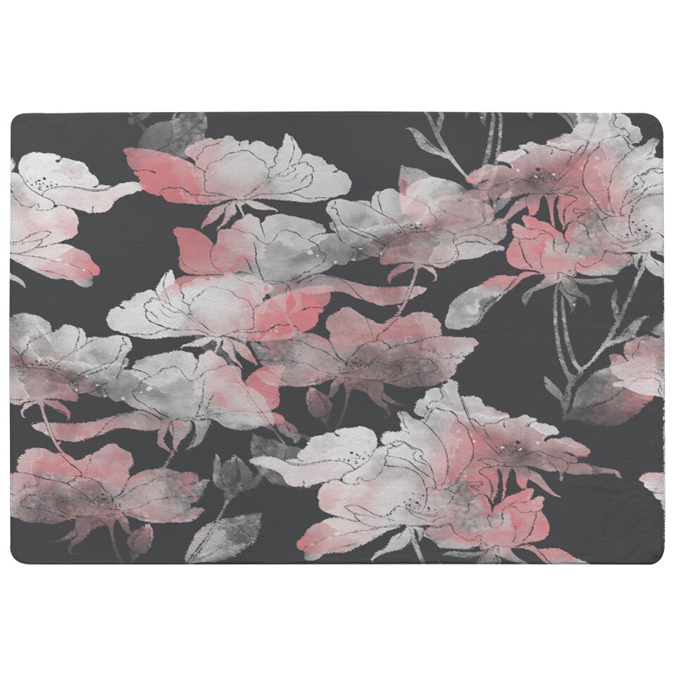 image 1 of Imprints Flowers And Leaves Of Wild Rose Rug | Multi