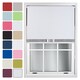 image 1 of FURNISHED Blackout Roller Blind with Silver Glitter Trim and Green Bow Cut to Size | White | White 2 | (W) 210cm x (L) 210cm