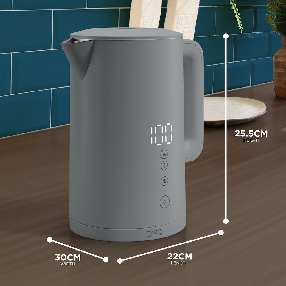 image 1 of 1.5L Smart Kettle, Wi-Fi Touchscreen, App Operated, Voice Control 2200W