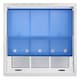 image 3 of FURNISHED Roller Blinds Daylight Square Eyelet Light Filtering Easy Fit Trimmable Window Shade | Blue | Blue