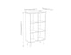 image 4 of 6-Cube Shelving Unit With Legs | Brown | Oak & Black | 1