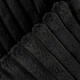 image 5 of OHS Faux Fur Rib Fleece Blanket, 125x150cm - Black