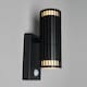image 2 of BHS Zeb Outdoor Up and Down Wall Light with PIR Sensor, Black