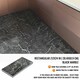 image 8 of NOVECRAFTO Black Self Adhesive Vinyl Floor Tiles - 12”x24” (30.48x60.96cm) - Large Peel & Stick Waterproof Marble Effect Flooring - Pack of Tiles Black | 3.71 sqm