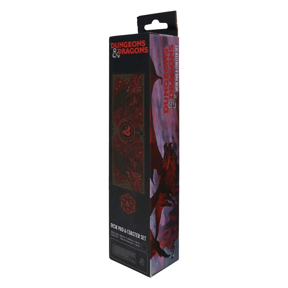 image 1 of Dungeons & Dragons XL Desk Pad & Coaster Set