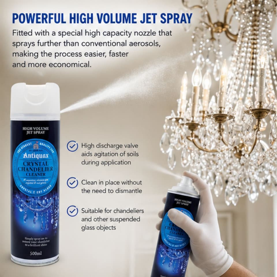 Antiquax Chandelier & Crystal Cleaner 500ml - Tesco Groceries