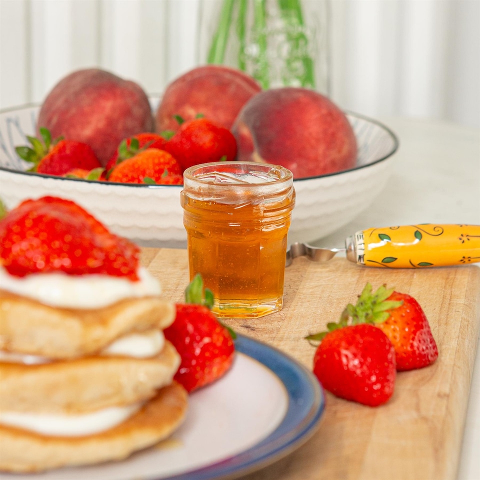 image 1 of Argon Tableware Glass Jam Jars - 42ml - Pack of 6