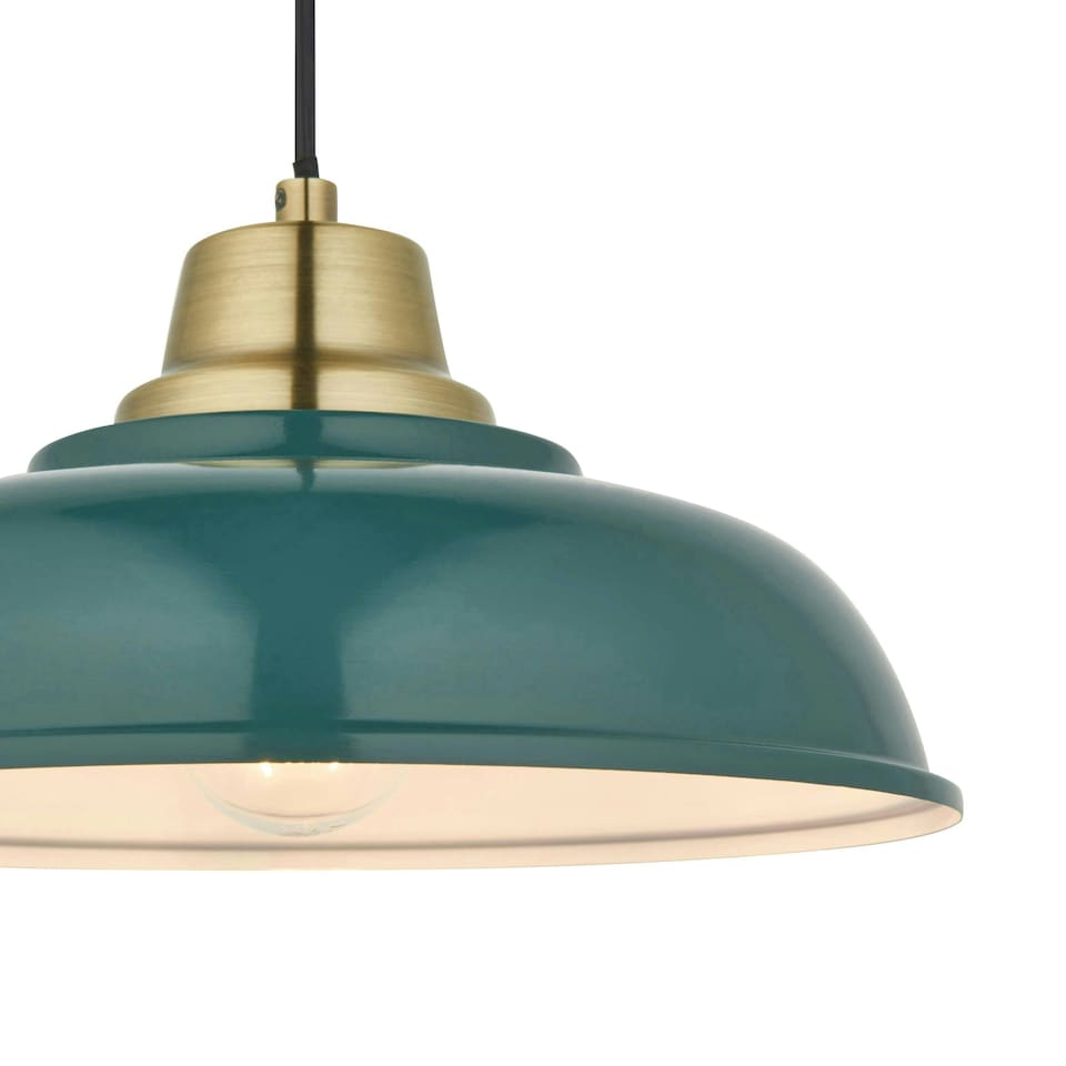 image 1 of Bakewell Teal Ceiling Pendant N/A