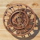 image 6 of Marco Paul 30cm Bronze Open Face Wall Clock Bronze