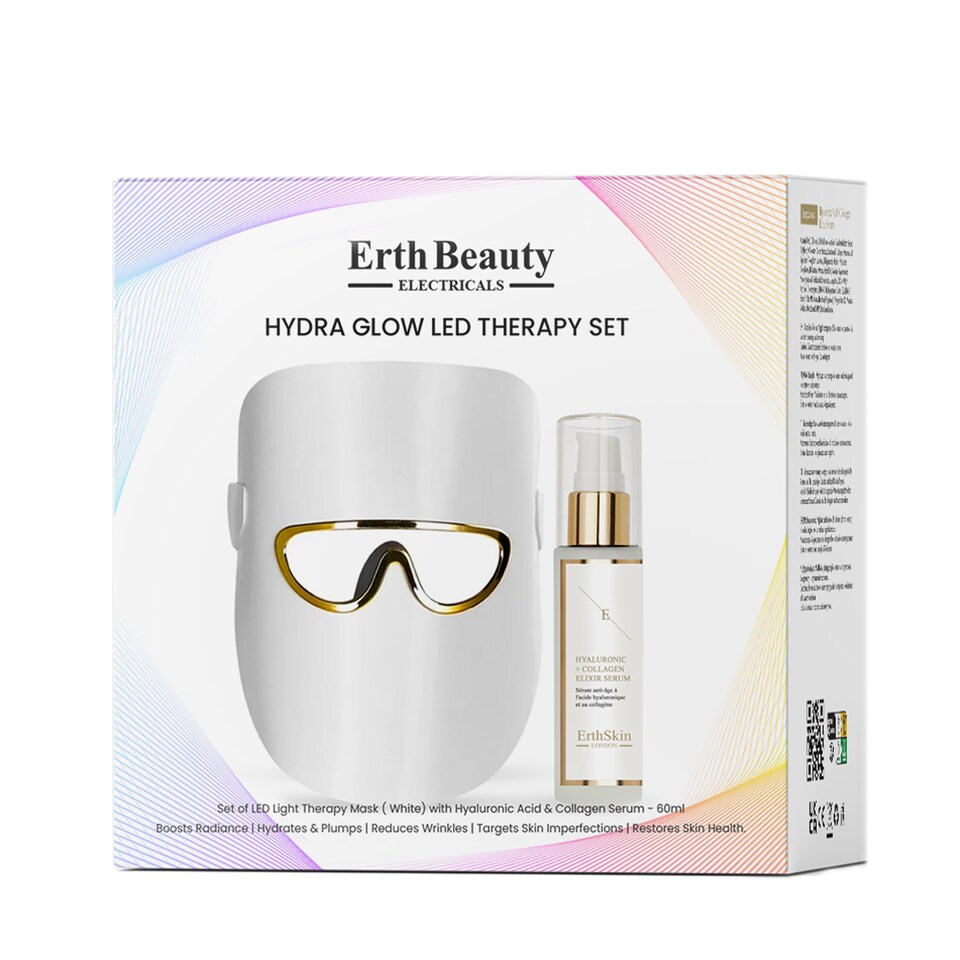 image 1 of rth Skin London Hydra Glow Led Therapy Set ( Led Light Therapy Mask White With Ha Serum )