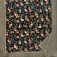 image 3 of Woodland Wildlife Forest Animal Flannel Throw with Sherpa Back – 140x180cm Blue | Navy