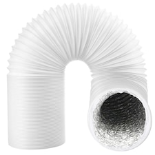 SPARES2GO Vent Hose for Delonghi Air Conditioner Conditioning 3m 5" Extension Pipe | White