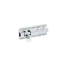 Securit Chrome Door Bolt - Silver - 50mm