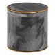 image 1 of Grey Marble Brass Storage Pot