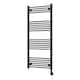 image 1 of Zennor - Black Electric Towel Rail H1400mm x W600mm Straight 700w Thermostatic WIFI